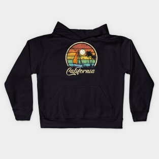 Sailboat California Vintage Distressed Sailboat Sailing Kids Hoodie